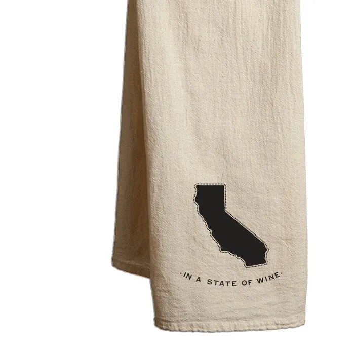 Tea Towel California State of Wine