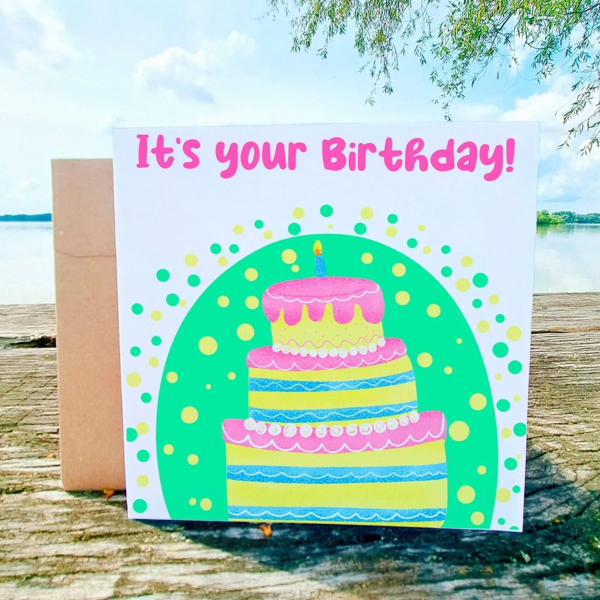 The Office Birthday Card, Funny "It Is Your Birthday" Card for Coworkers, Cake Greeting Card for her or him