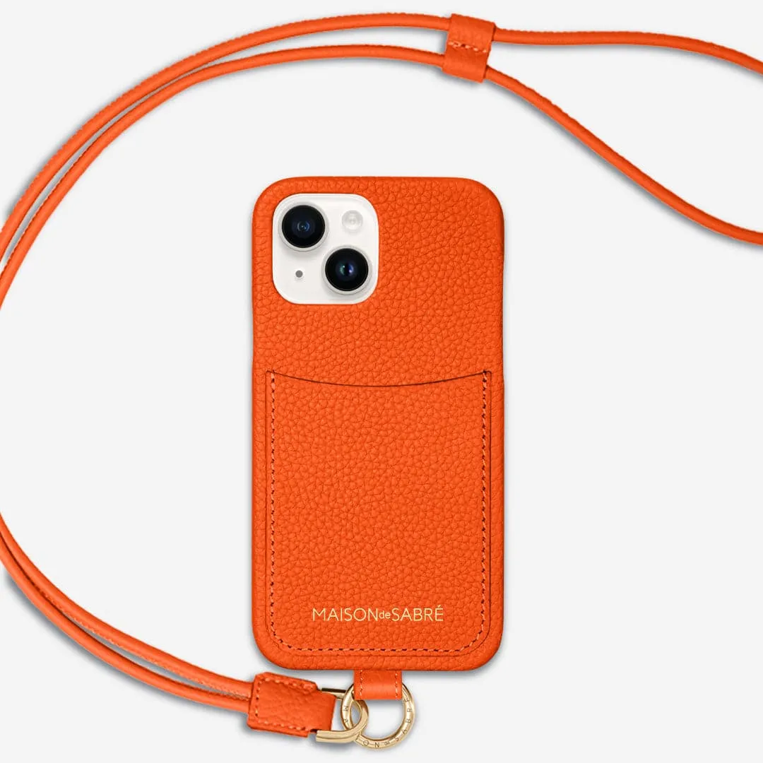 The Sling Phone Case iPhone 15 - Manhattan Orange