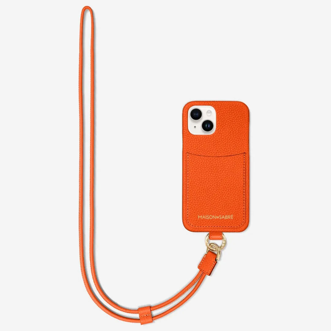 The Sling Phone Case iPhone 15 - Manhattan Orange