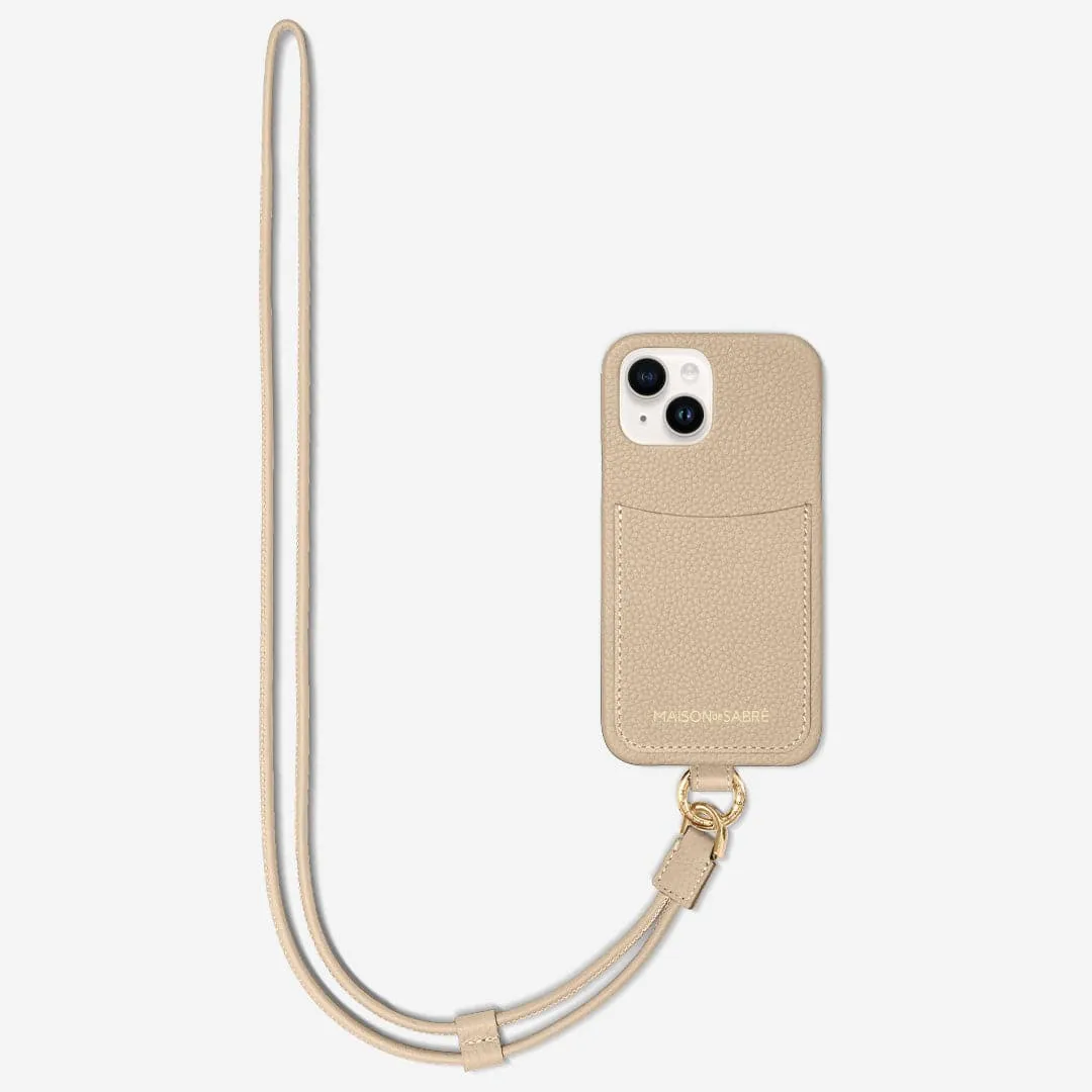 The Sling Phone Case iPhone 15 Plus - Saharan Nude