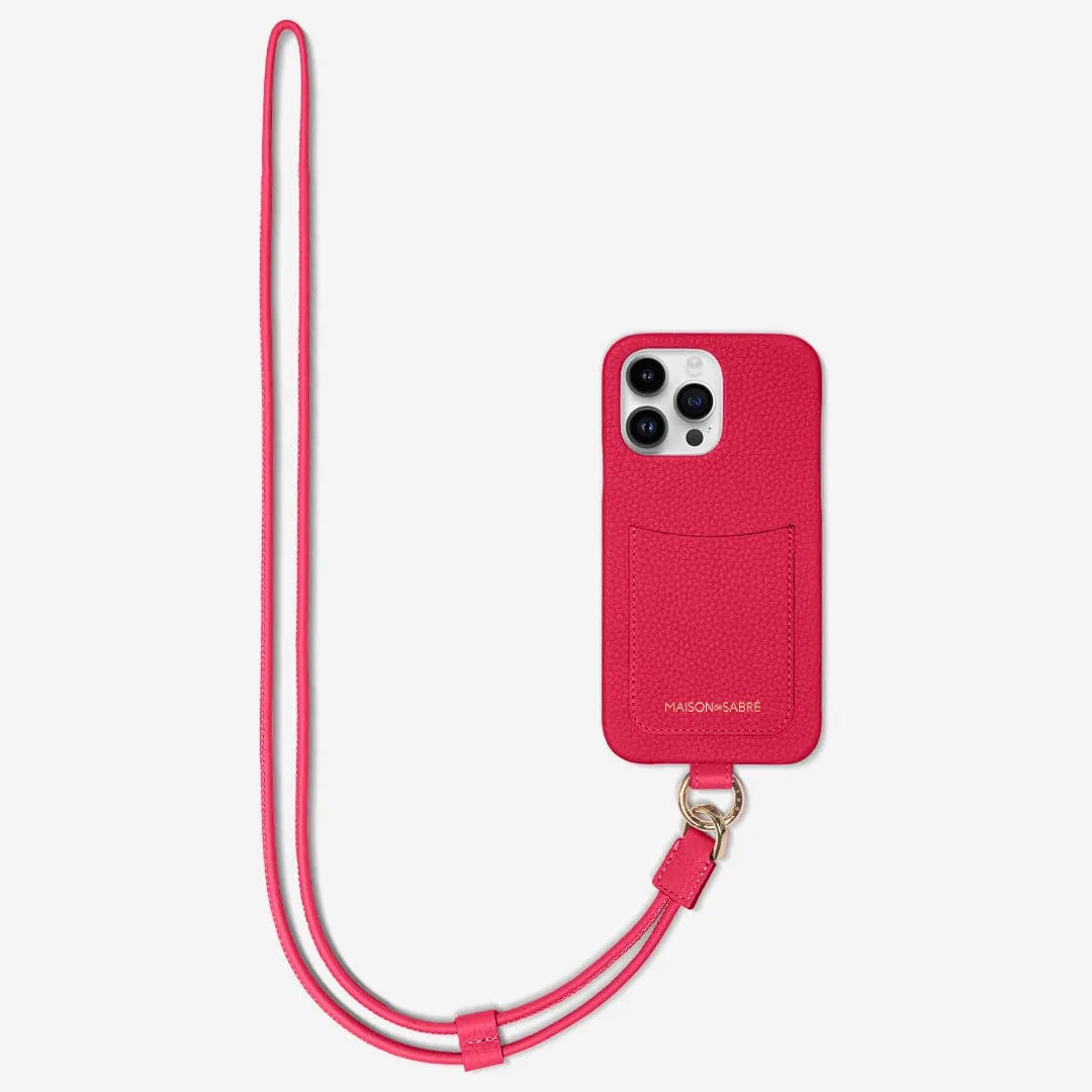 The Sling Phone Case iPhone 15 Pro Max - Shibuya Fuchsia