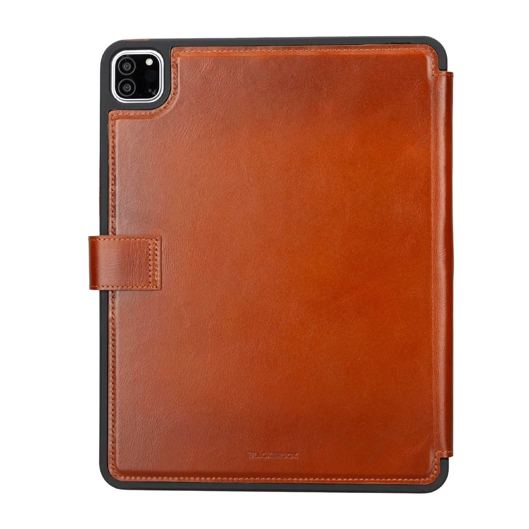 Trigon Leather Folio iPad Pro 12.9" (5th & 6th Gen), Burnished Tan