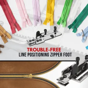 Trouble-free Positioning Zipper Footer