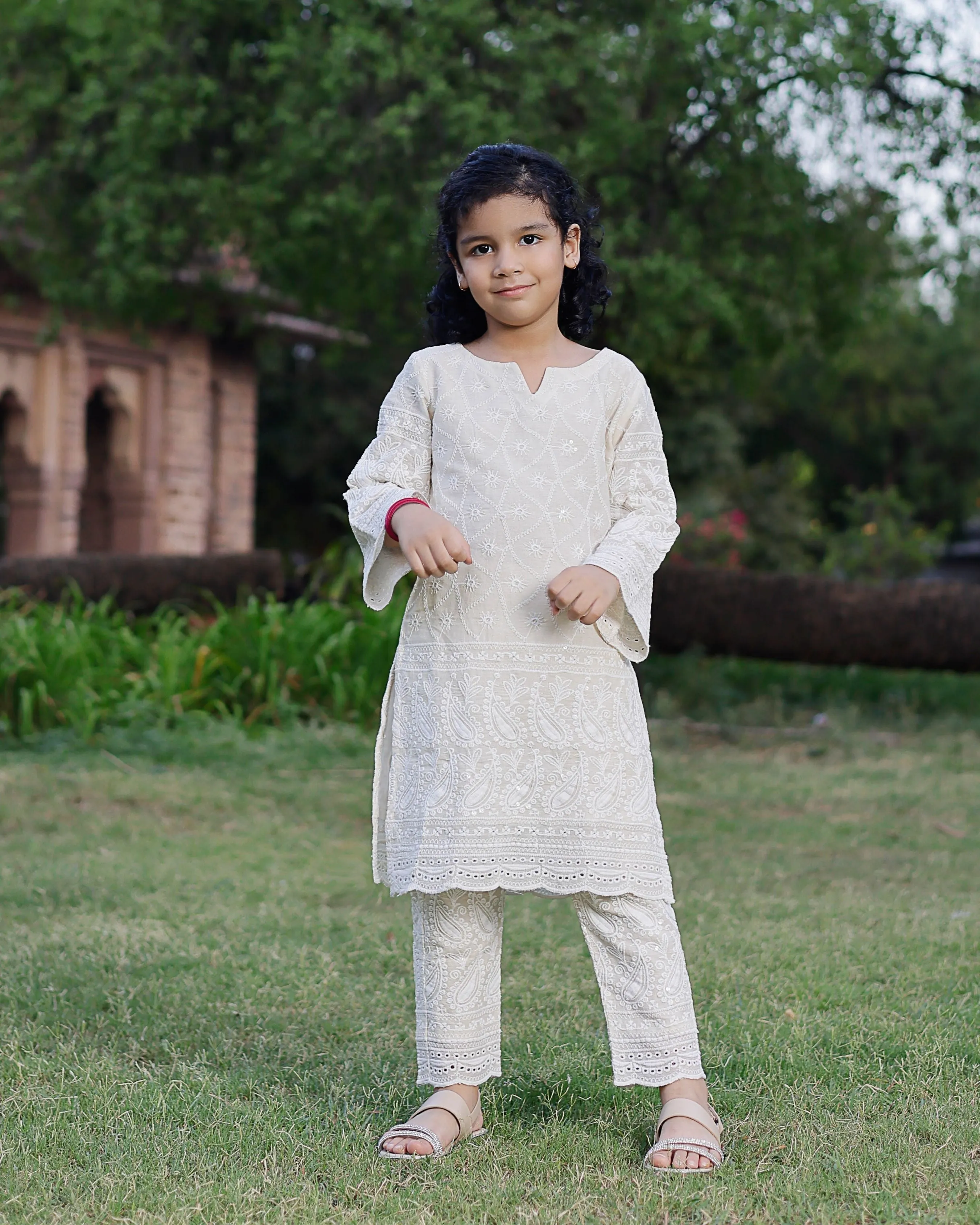 Umiko Embroidered Cotton Kurta Set