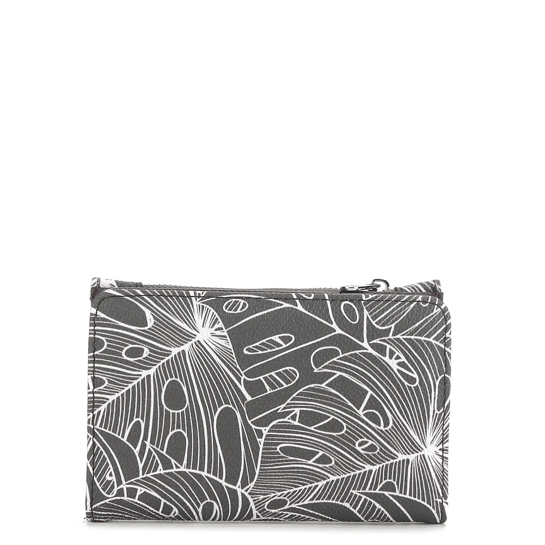 Wallet Joanne Monstera Lines Grey