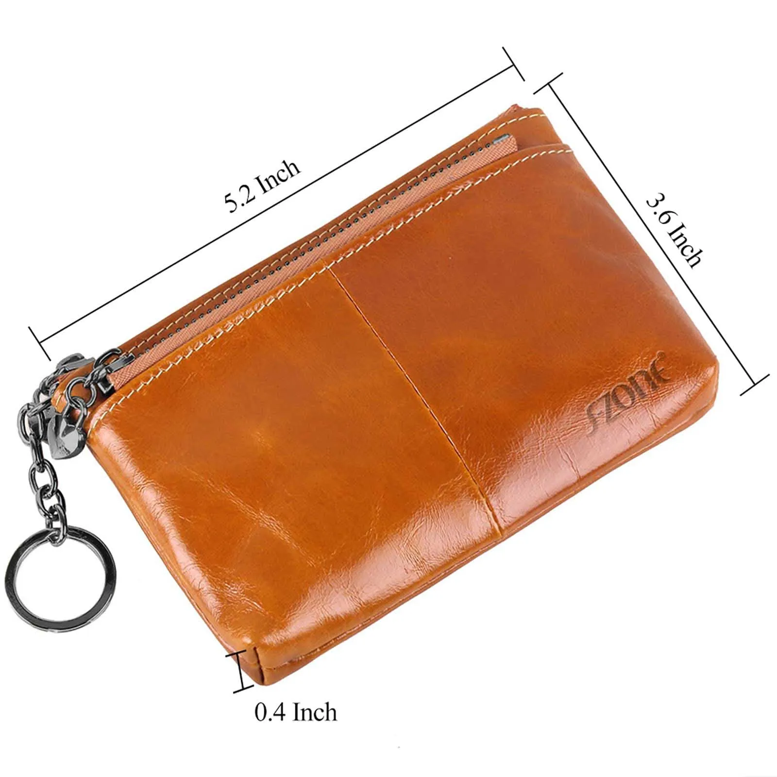 WAX COWHIDE LEATHER WALLET