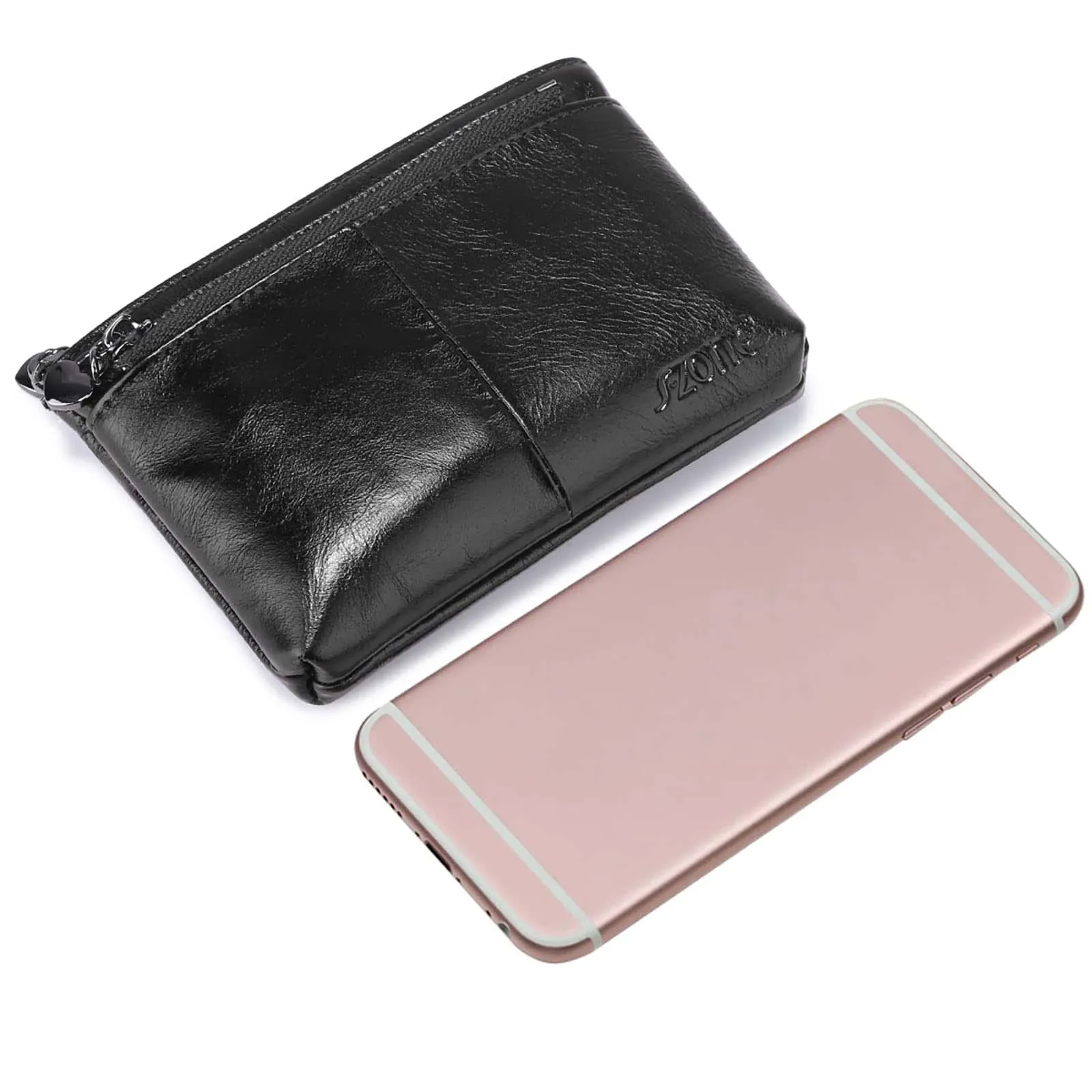 WAX COWHIDE LEATHER WALLET