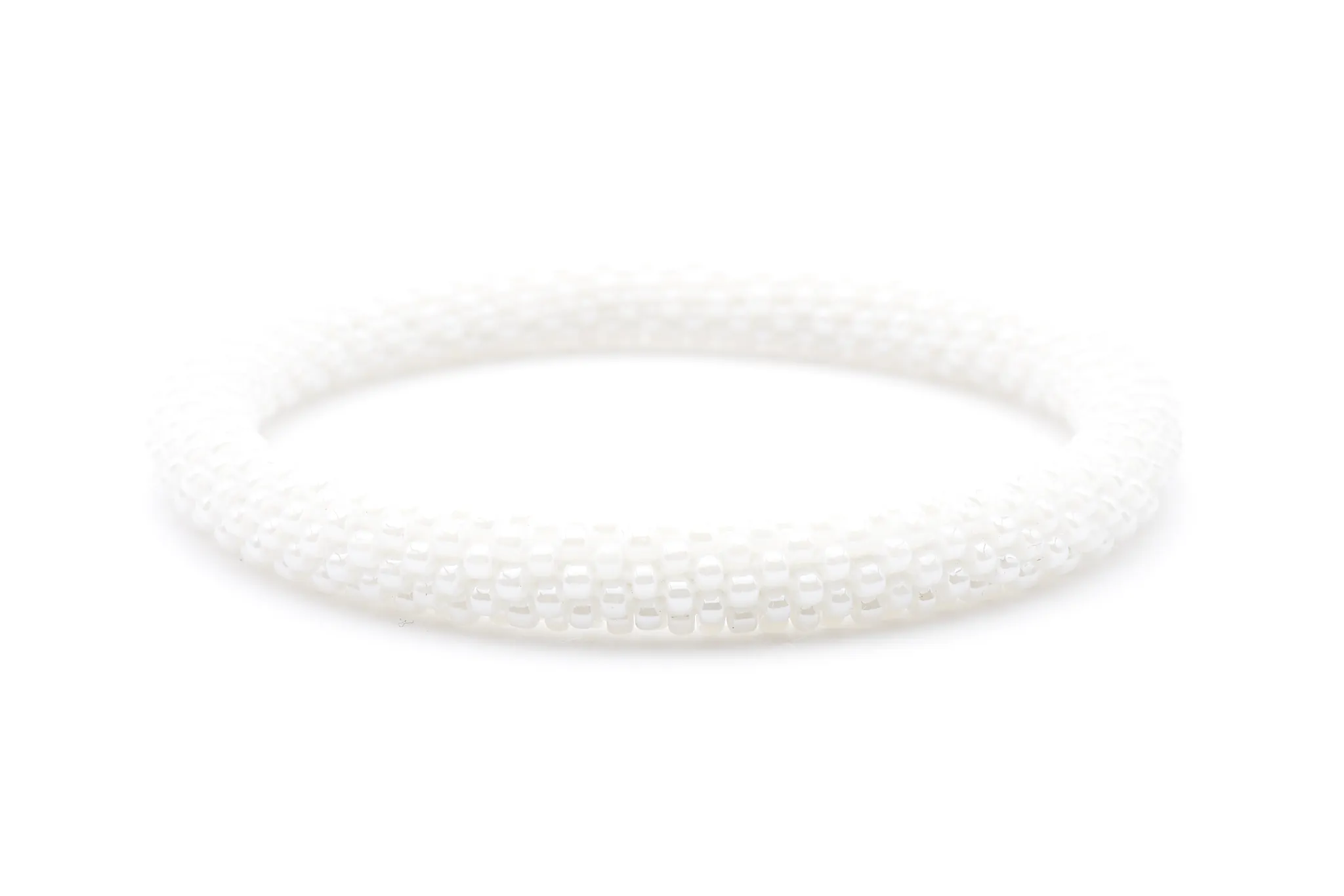 White Solid Bracelet - Kids