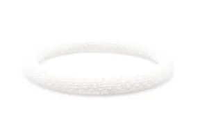 White Solid Bracelet - Kids