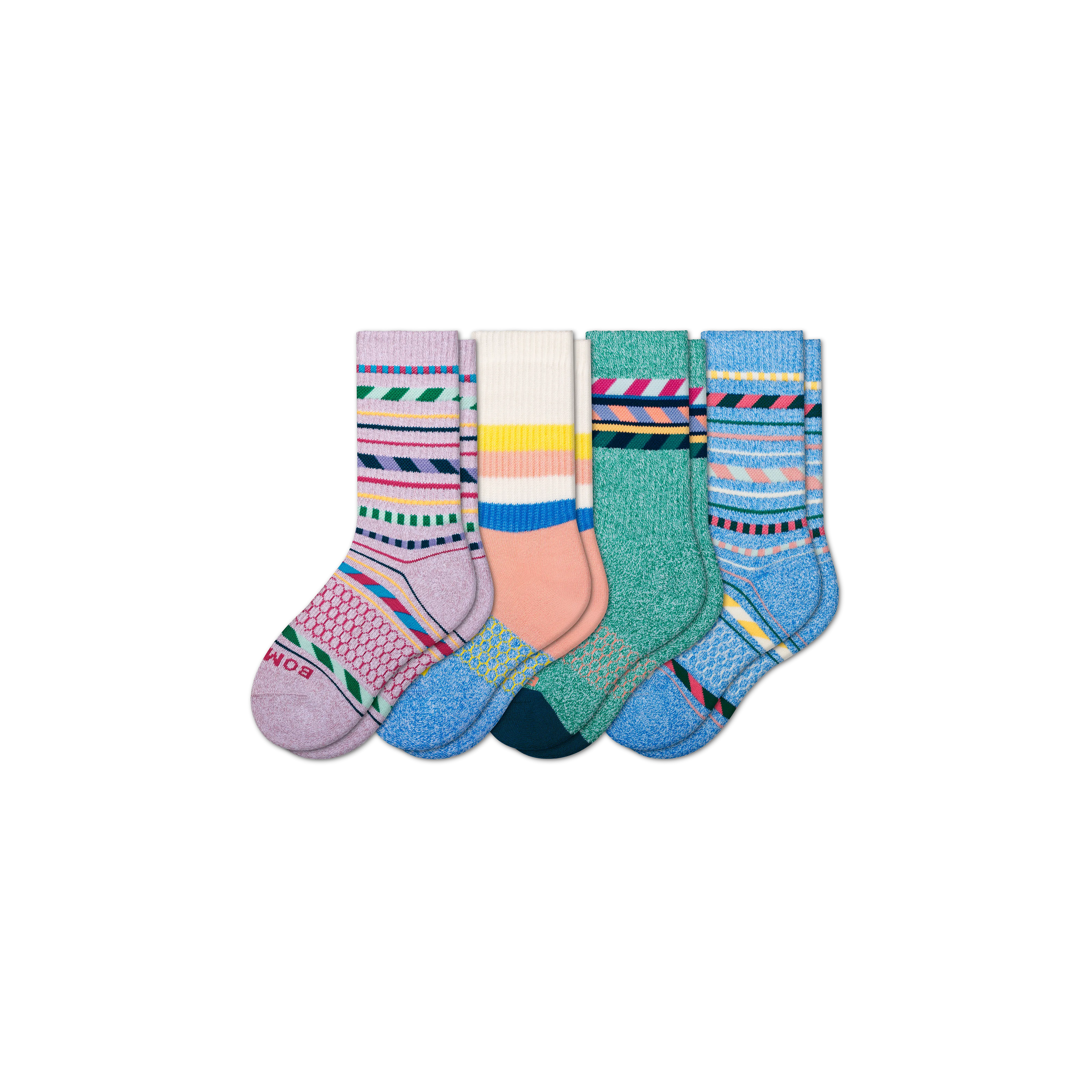 Youth Stripe Dream Calf Sock 4-Pack