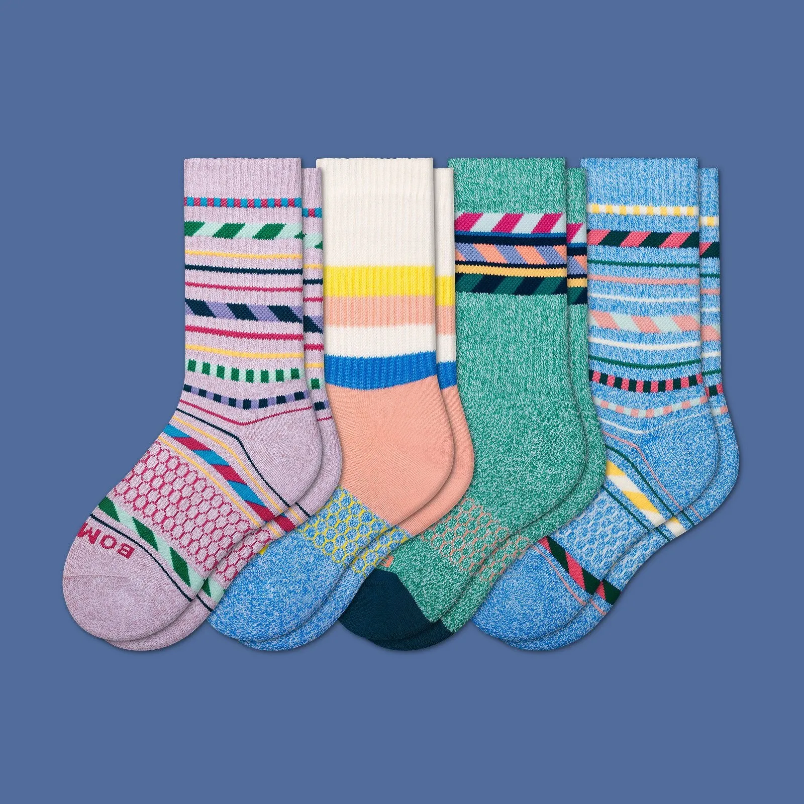 Youth Stripe Dream Calf Sock 4-Pack