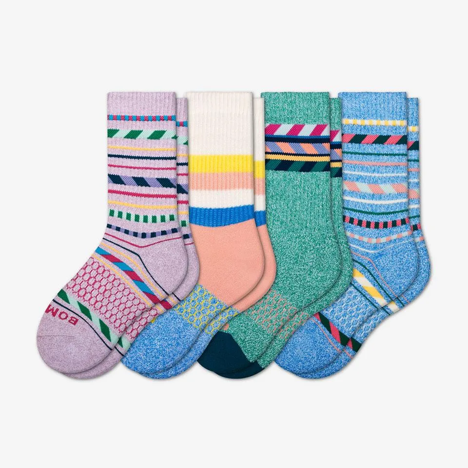 Youth Stripe Dream Calf Sock 4-Pack