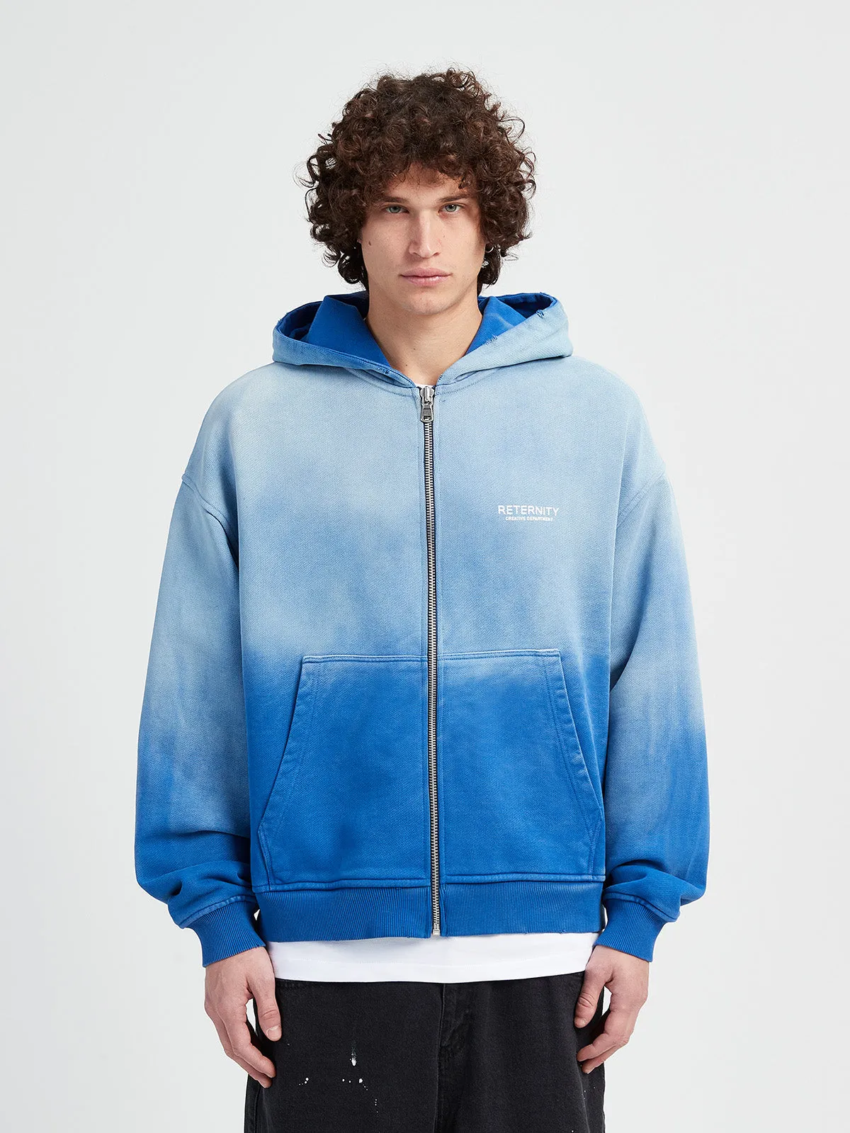 ZIP-HOODIE CREATIVE DEPT - FADED BLUE