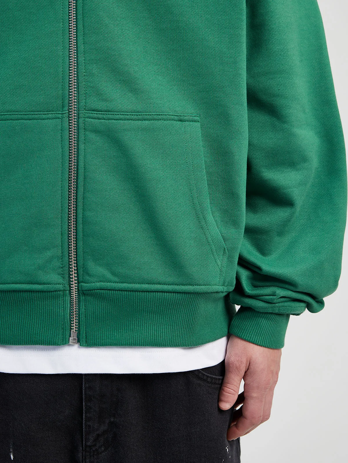 ZIP HOODIE CREATIVE DEPT - GREEN